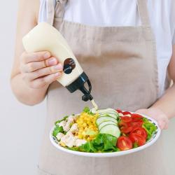 Chai đựng nước sốt Inomata Enough 250ml (S) - Nắp Trắng_4