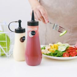 Chai đựng nước sốt Inomata Enough 250ml (S) - Nắp Trắng_2