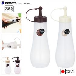 Chai đựng nước sốt Inomata Enough 360ml (L) - Nắp Trắng_9
