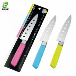 Dao gọt trái cây đục lỗ Echo 22.5cm - |Xanh|Trắng|Nâu|_5