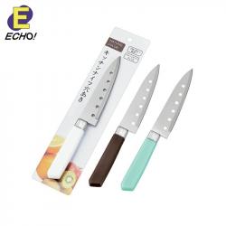 Dao gọt trái cây đục lỗ Echo 22.5cm - |Xanh|Trắng|Nâu|_6