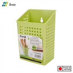 Giỏ đựng đũa thìa có núm hít chân không - Màu trắng_7