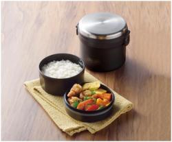 Hộp cơm giữ nhiệt Pearl Metal Home Label 1000 - Black_2