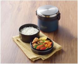 Hộp cơm giữ nhiệt Pearl Metal Home Label 1000 - Navy_5