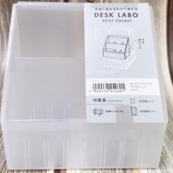 Khay đựng đồ đa dụng 2 ngăn Desk Labo - Màu trắng trong_8