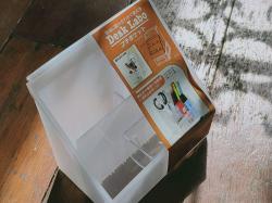 Khay đựng đồ đa dụng 2 ngăn Desk Labo - Màu trắng trong_6