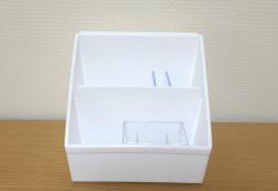 Khay đựng đồ đa dụng 2 ngăn Desk Labo - Màu trắng đục_3