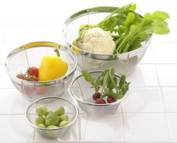 Rổ inox cao cấp Yoshikawa Mizulead Ø28cm_3