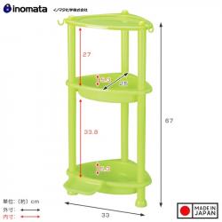 Giá góc đựng đồ phòng tắm 3 tầng Leaf - Màu trắng_2