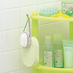 Giá góc đựng đồ phòng tắm 3 tầng Leaf - Màu xanh_5