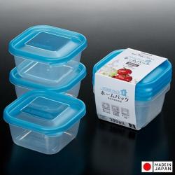 Bộ 3 hộp thực phẩm Nakaya 300ml - Nắp xanh_2