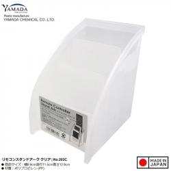 Khay đựng điều khiển/ remote 3 ngăn Yamada - Trắng trong_A