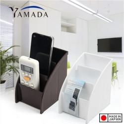 Khay đựng điều khiển/ remote 3 ngăn Yamada - Trắng trong_5