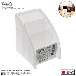 Khay đựng điều khiển/ remote 3 ngăn Yamada - Trắng trong_3