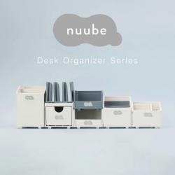 Khay đựng đồ dùng văn phòng 03 ngăn Neuube - Xám xanh_3