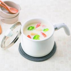 Nồi đa năng tráng men Pearl Metal Bianco 16cm (2.0L)_4