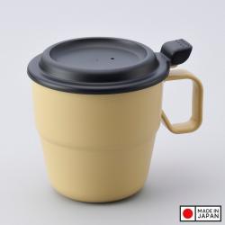 Cốc uống nước có nắp Inomata 360ml - Màu be_5