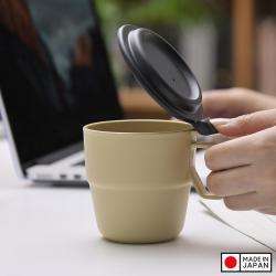 Cốc uống nước có nắp Inomata 360ml - Màu be_3