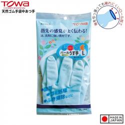 Găng tay cao su tự nhiên Towa size L- Màu xanh_A