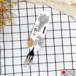 Nĩa inox ăn trái cây hình mèo Echo Metal 17.6cm_2