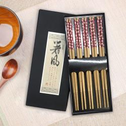 Set 5 đôi đũa tre Nhật Bản_6