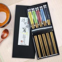 Set 5 đôi đũa tre Nhật Bản_8