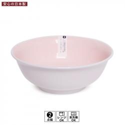 Bát nhựa cỡ trung - màu trắng lòng hồng_A