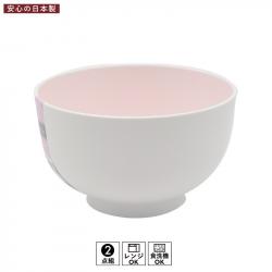 Bát tròn cỡ to - Màu trắng lòng màu hồng_A