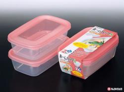 Bộ 2 hộp thực phẩm Nakaya Home Pack 800ml - Nắp hồng_2