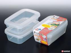 Bộ 2 hộp thực phẩm Nakaya Home Pack 800ml - Nắp trắng_4