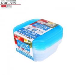 Set 3 hộp thực phẩm Nakaya Home Pack 380ml - Nắp xanh_2