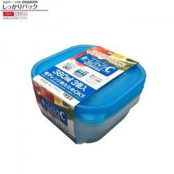 Set 3 hộp thực phẩm Nakaya Home Pack 380ml - Nắp xanh_3