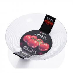 Đĩa tròn sâu lòng Auroma màu trắng trong_A