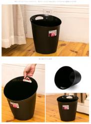 Thùng rác văn phòng tròn Nakaya 5.5L_5