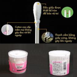 Hộp 200 tăm bông ngoáy tai kháng khuẩn Ima Krasimo_7