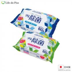 Khăn ướt khử trùng, không mùi Life-do.Plus 60 tờ - Có cồn_7
