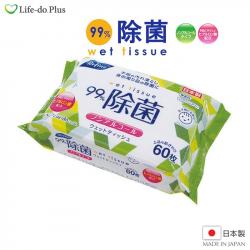 Khăn ướt khử trùng, không mùi Life-do.Plus 60 tờ - Không cồn_A