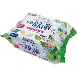 Khăn ướt khử trùng, không mùi Life-do.Plus 60 tờ x3 - Không cồn_7