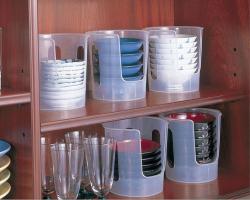 Khay đựng bát đĩa cất gọn Sanada Ø14.9cm_7