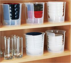 Khay đựng bát đĩa cất gọn Sanada Ø14.9cm_4