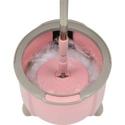 Bộ chổi lau nhà lốc xoáy 360 độ Azuma Nhật Bản - Hồng_7