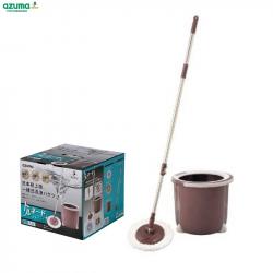 Bộ chổi lau nhà lốc xoáy 360 độ Azuma Nhật Bản - Nâu_A