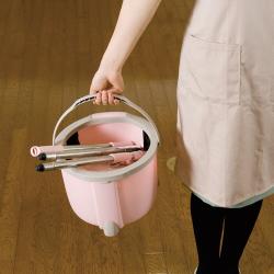 Bộ chổi lau nhà lốc xoáy 360 độ Azuma Nhật Bản - Hồng_5