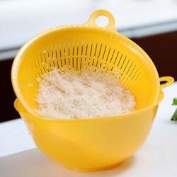 Chậu rửa có tai treo 2L - Màu vàng_2