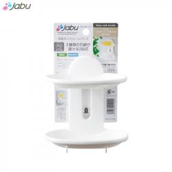 Giá đựng xà bông 2 tầng Ag+ Jabu - Màu trắng_A