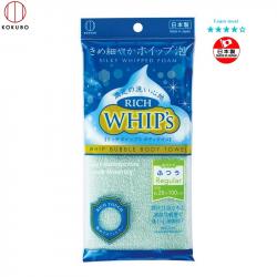 Khăn tắm tạo bọt Whip's (loại vừa bọt) - Xanh ngọc_A