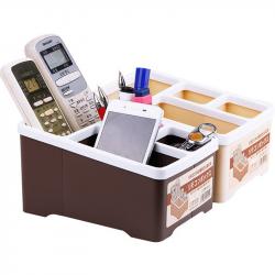 Khay đựng điều khiển chữ nhật - Màu nâu_11