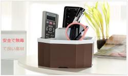 Khay đựng điều khiển bát giác - Màu nâu_9