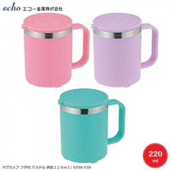 Cốc giữ nhiệt inox bọc nhựa Echo 220ml (Hồng|Tím|Xanh|)_A