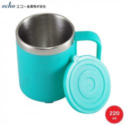 Cốc giữ nhiệt inox bọc nhựa Echo 220ml (Hồng|Tím|Xanh|)_6